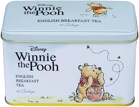 New English Tea Winnie the Pooh Classic Tea Tin 40 Teabags- English Breakfast Tea