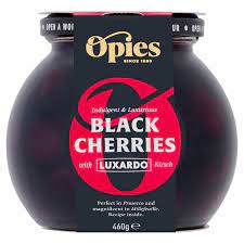 Opies Black Cherries with Luxardo Kirsch 460g