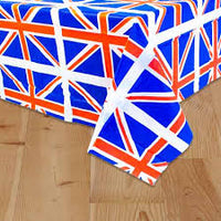 Union Jack Plastic Disposable Table Cloth