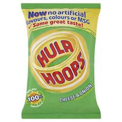 Hula Hoops Cheese & Onion 34g B.B.D 21/12/24